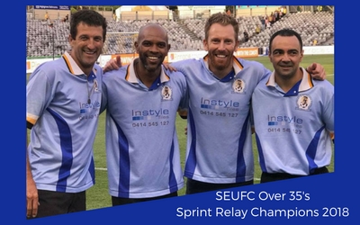 SEUFC Over 35’s Sprint Relay Champions