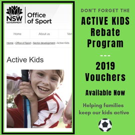 NSW Government Active Kids Program SEUFC