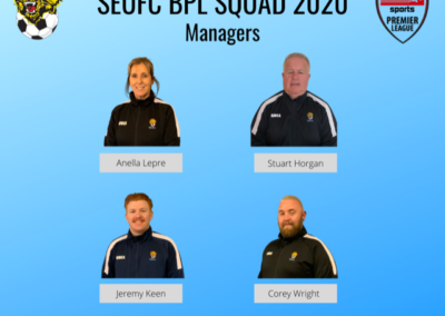 SEUFC BPL Squad 2020 managers photos