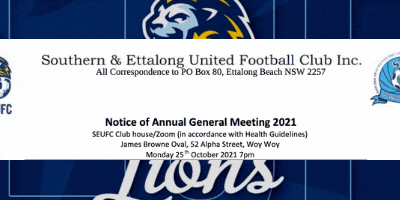 SEUFC AGM 25-10-21